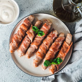 Duroc-Bacon geräuchert